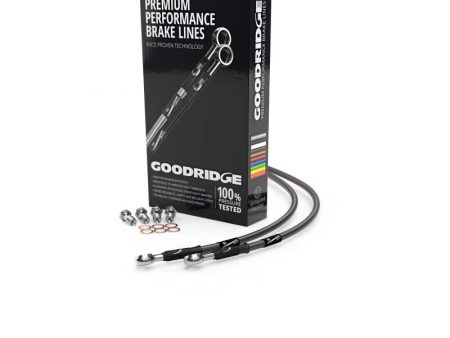 Goodridge 1978 Yamaha XS400SE Single Disc FUL Carbon Brake Lines For Discount