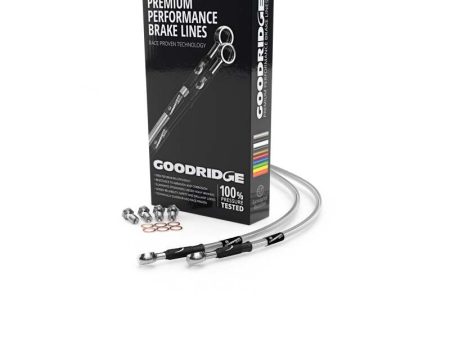 Goodridge 89-90 Yamaha FZR600 Clear Rear SS Brake Lines For Cheap