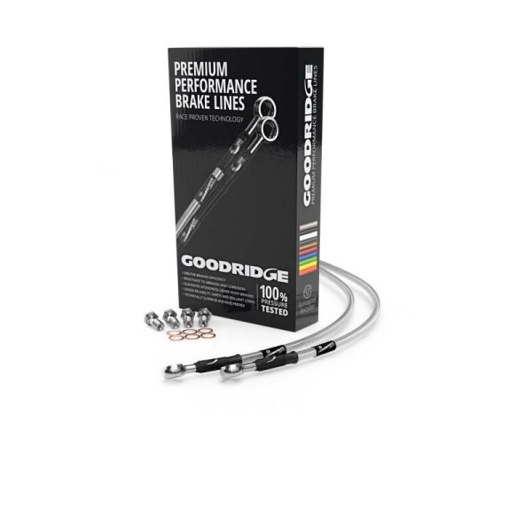 Goodridge 89-90 Yamaha FZR600 Clear Rear SS Brake Lines For Cheap