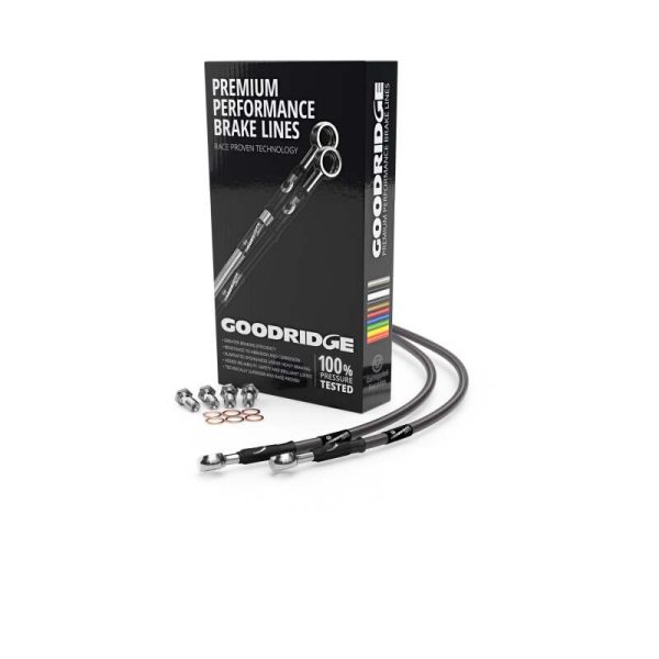 Goodridge 88-02 Yamaha XV535 Low Bar Carbon Front SS Brake Lines Supply