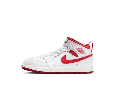 Air Jordan  1 Mid SE  Lobster Dune Red  - Kid s PS For Sale