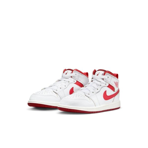 Air Jordan  1 Mid SE  Lobster Dune Red  - Kid s PS For Sale