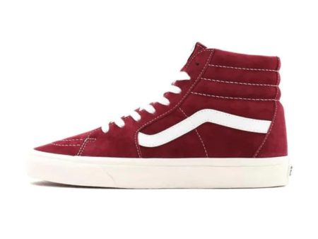 Vans Sk8-Hi  Pig Suede - Pomegranate  - Men s For Sale