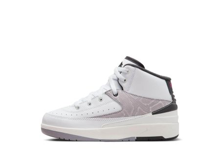 Air Jordan 2 Retro  White Fire Red Black Cement  - Kid s PS Discount