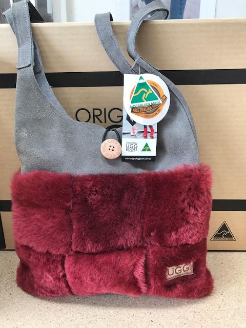 RUBY   GREY UGG HAND BAG Cheap