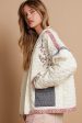 POL Embroidered Open Front Long Sleeve Jacket on Sale