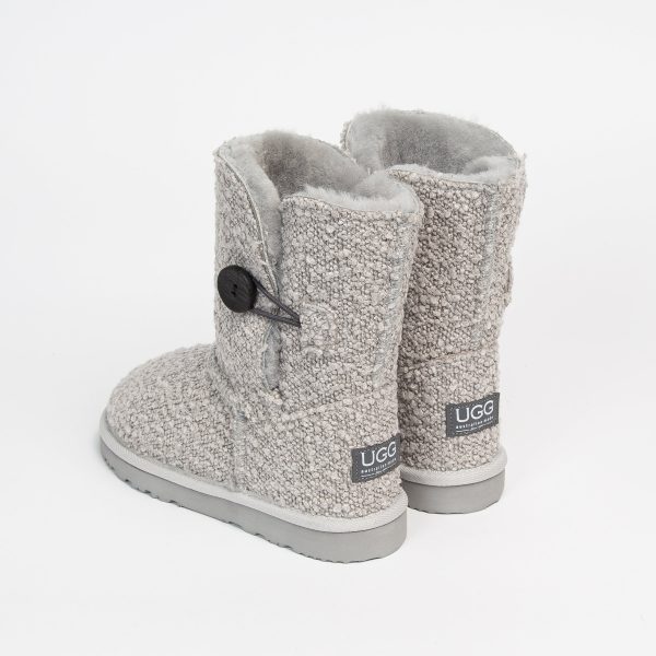 Women s Boucle Button Mid Online Hot Sale