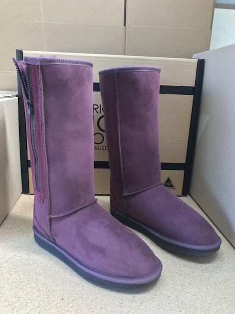 RAISIN TALL ZIP BOOTS Cheap