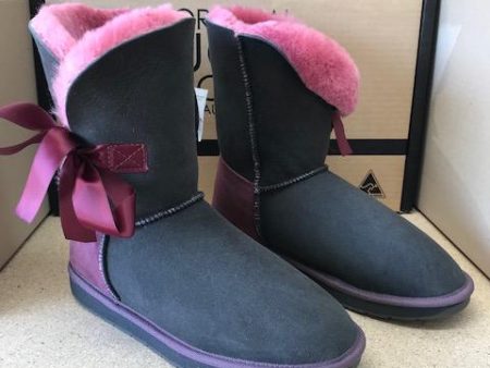 BLACK ROSE BETTY BOW UGG BOOTS Hot on Sale