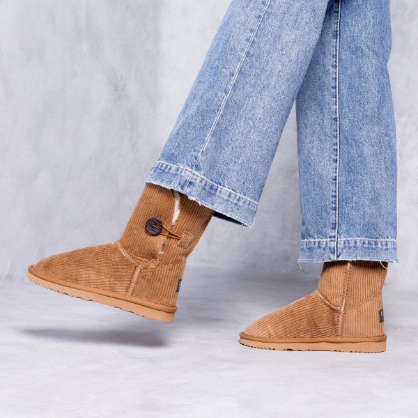 Women s Corduroy Burleigh Button Mid Discount