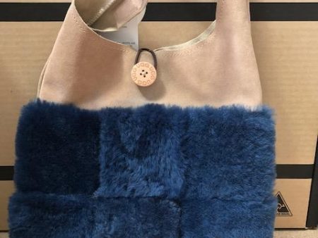 NAVY   SAND UGG HAND BAG For Cheap