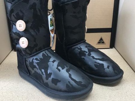 BLACK CAMO DOUBLE BUTTON UGG BOOTS Online Hot Sale