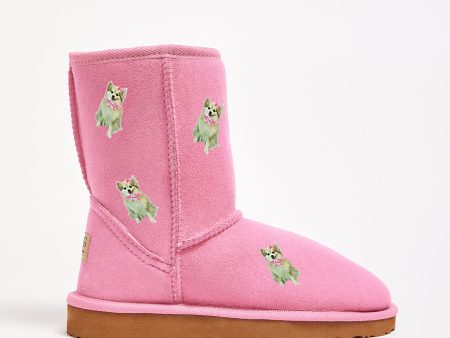 Women s Custom Mid Pet Printed Ugg Boots Fashion