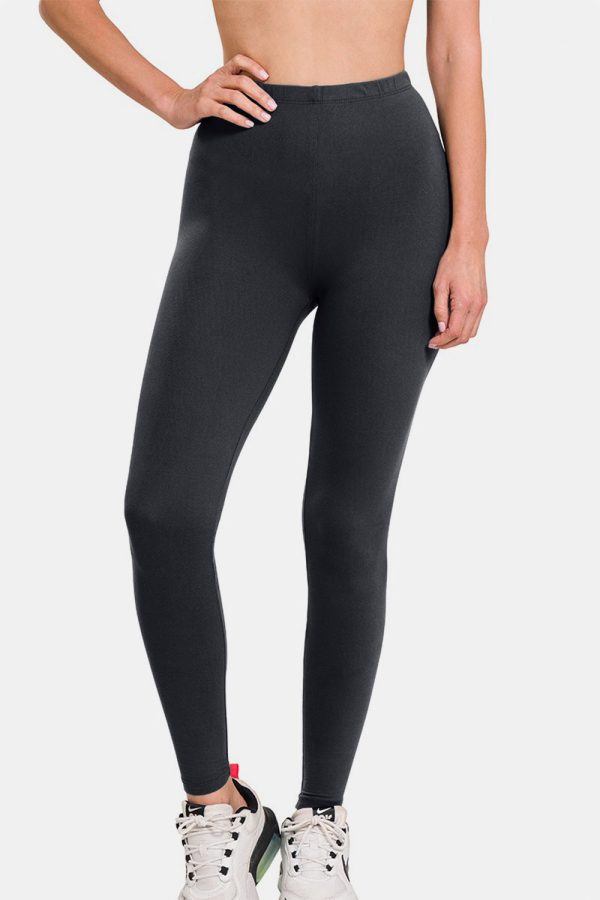 Zenana Premium Microfiber High Waist Leggings Sale