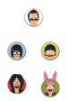 Bob s Burgers  Enamel Lapel Pin SET on Sale