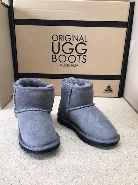 GREY ULTRA SHORT KIDS UGG BOOTS Cheap