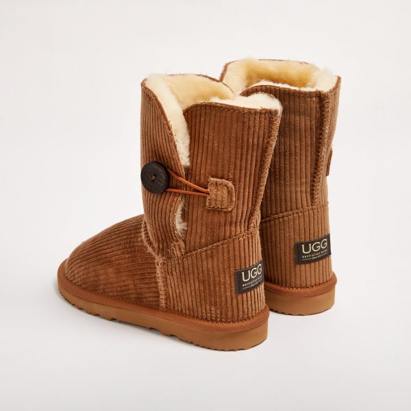 Women s Corduroy Burleigh Button Mid Discount