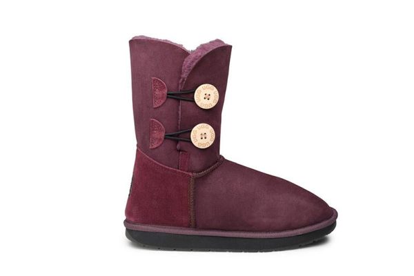 Double Button UGG Boots Discount