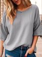 Full Size Round Neck Half Sleeve T-Shirt Plus Size Online now