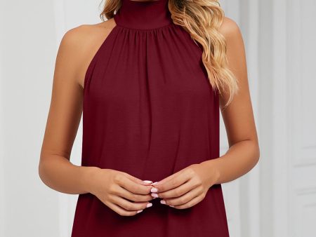 Tied Grecian Neck Tank For Discount