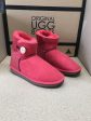 TOMATO MINI BUTTON UGG BOOTS For Cheap