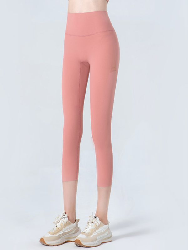 Wide Waistband Cropped Sports Leggings Sale