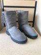 GREY SHORT LACE UP RUGGED UGG BOOTS Cheap