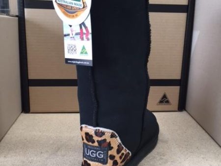 BLACK  LEOPARD TALL UGG BOOTS Fashion