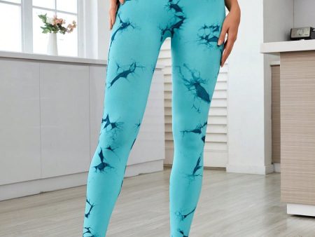 Printed High Waist Active Leggings For Sale