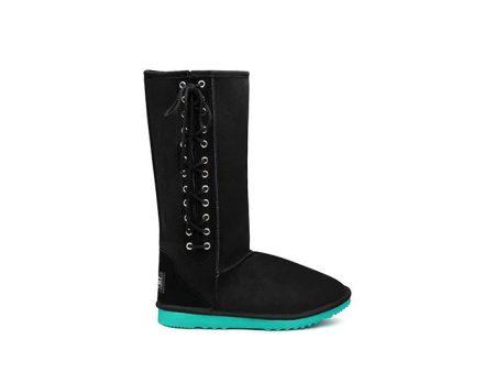 Blaqua Tall Lace Up UGG Boots Online