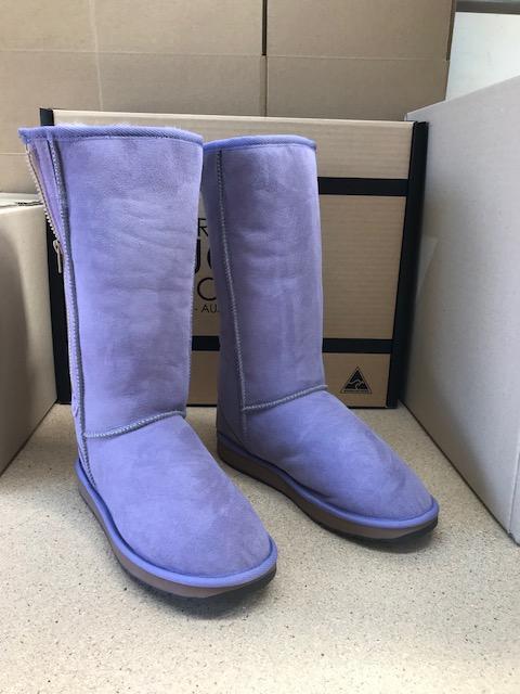 LILAC TALL ZIP BOOTS Hot on Sale