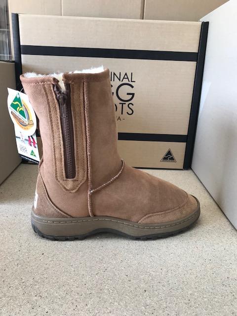 CHESTNUT SHORT ZIP RUGGED UGG BOOTS Discount