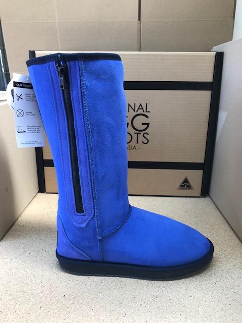 OCEAN BLUE TALL ZIP BOOTS Online Sale