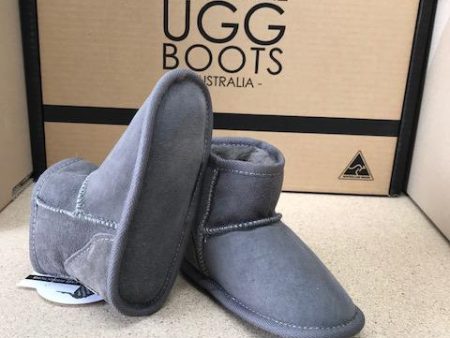 GREY LISSY BABY BOOTS Discount