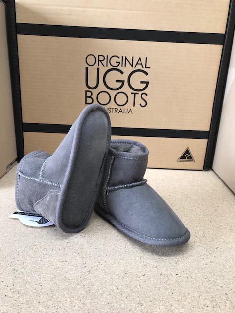 GREY LISSY BABY BOOTS Discount