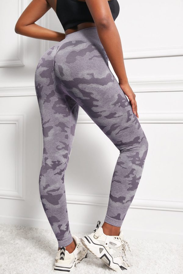 Camo Print Seamless High Waist Yoga Leggings Fashion