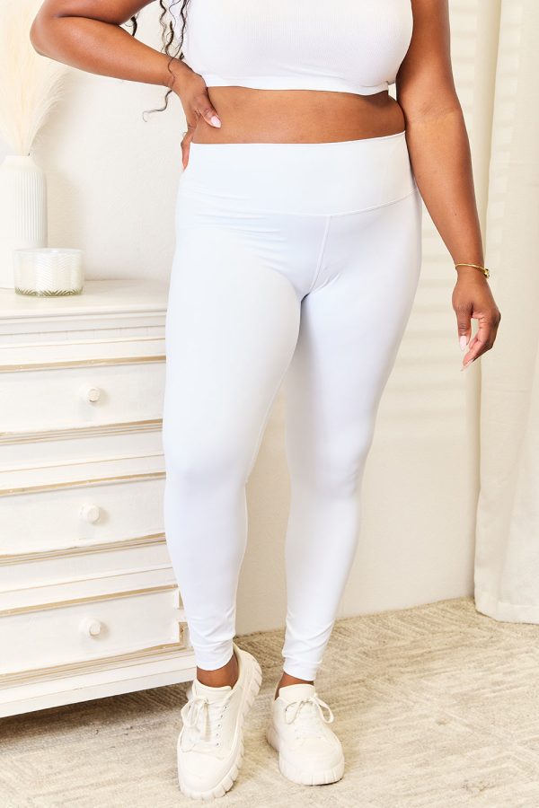 Double Take Wide Waistband Sports Leggings Online Hot Sale