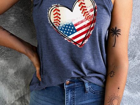 US Flag Heart Graphic Tank Supply