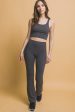 Love Tree High Waist Flare Leggings with Side Pockets Online now