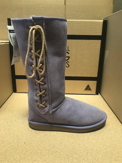 GREY TALL LACE UP Online Hot Sale