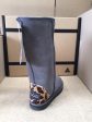 GREY   LEOPARD TALL UGG BOOTS For Cheap