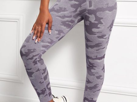 Camo Print Seamless High Waist Yoga Leggings Fashion