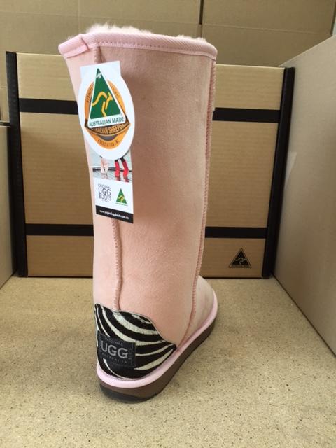 PINK   ZEBRA TALL UGG BOOTS Online