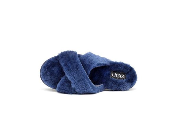 Crossed UGG Sliders Online Hot Sale