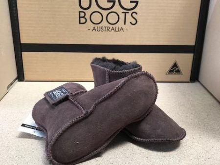 Choc Baby Velcro UGG Boots Discount