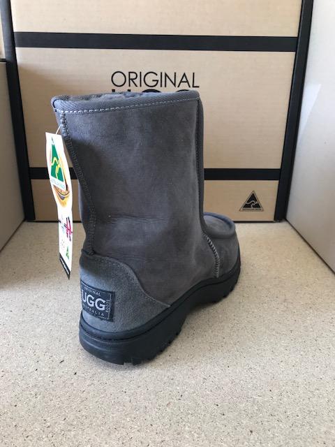 GREY RUGGED BOAT UGG BOOTS Fashion