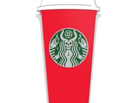 The Red Cup  Enamel Lapel Pin Cheap