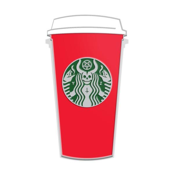 The Red Cup  Enamel Lapel Pin Cheap