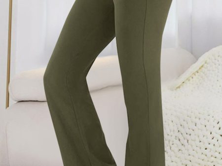 Pocketed High Waist Active Pants Online Hot Sale