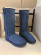 NAVY TALL ZIP BOOTS Hot on Sale